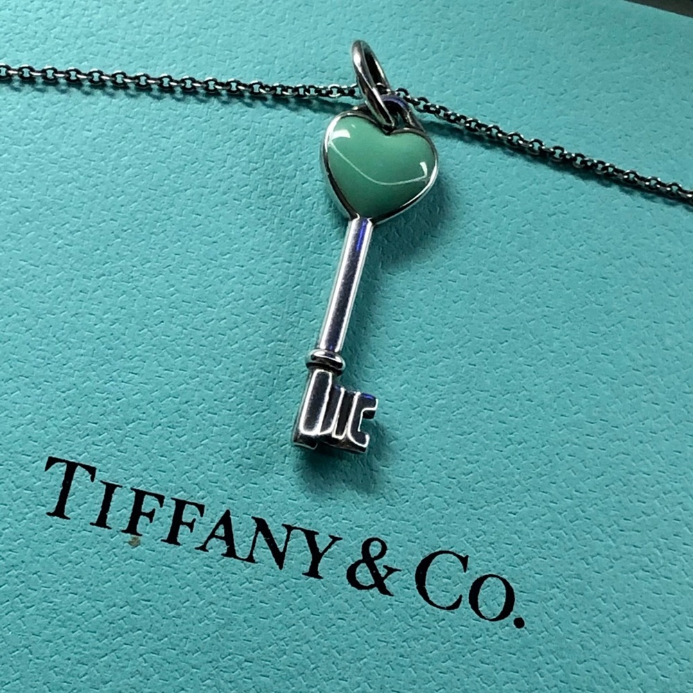 Tiffany & Co. Sterling Silver Heart Key Pendant